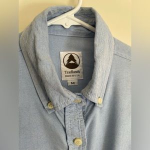 Tradlands MADE IN USA women’s blue oxford shirt